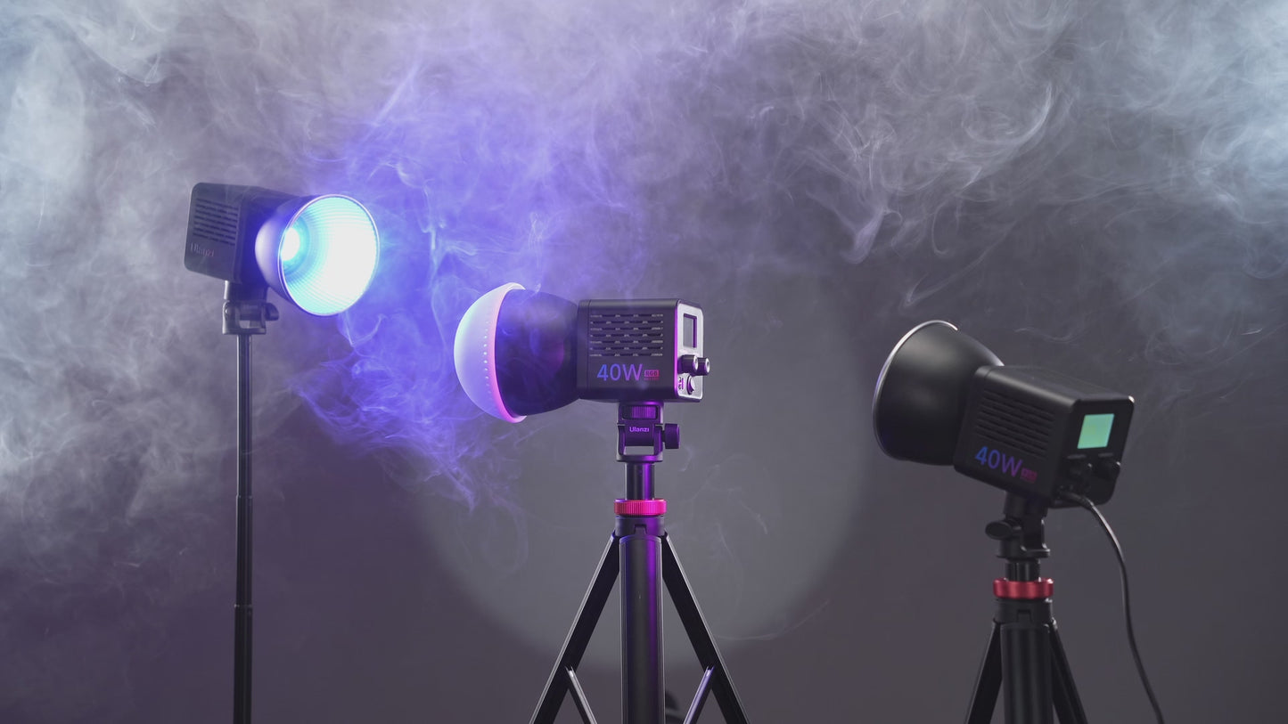 Ulanzi 40WRGB COB-Lampe RGB mit eingebautem Akku