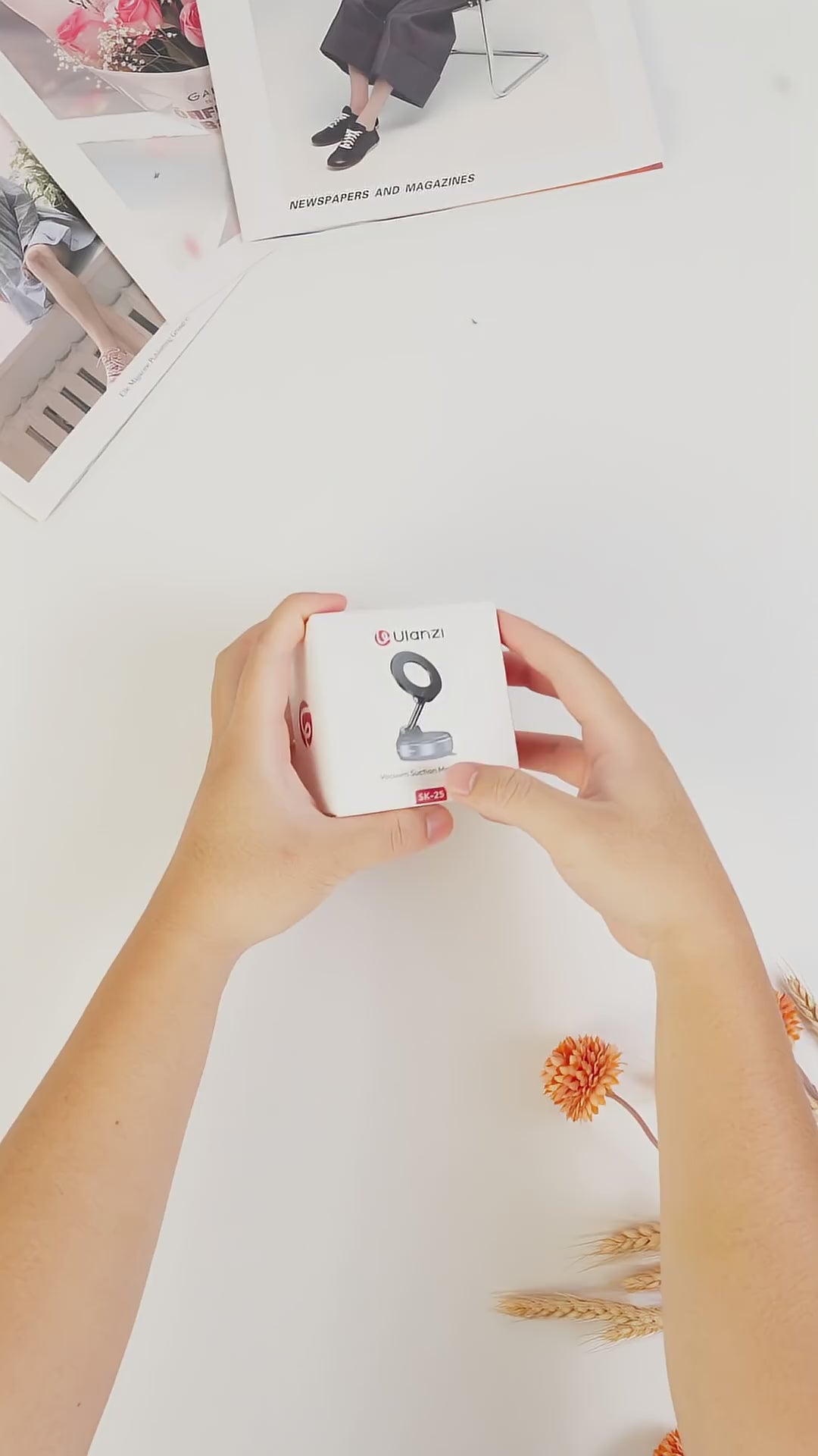 Ulanzi SK-25 MagMount Magnetische Saugnapfhalterung für Smartphone