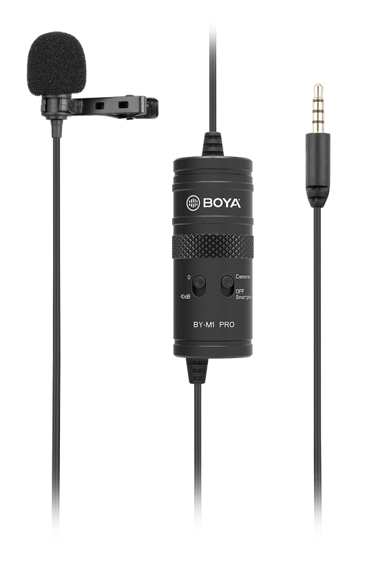 BOYA BY-M1 PRO dasspeld-microfoon voor smartphone en camera