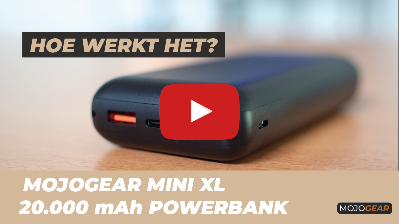 MOJOGEAR MINI XL 20.000 mAh EXTRA SCHNELLE Powerbank
