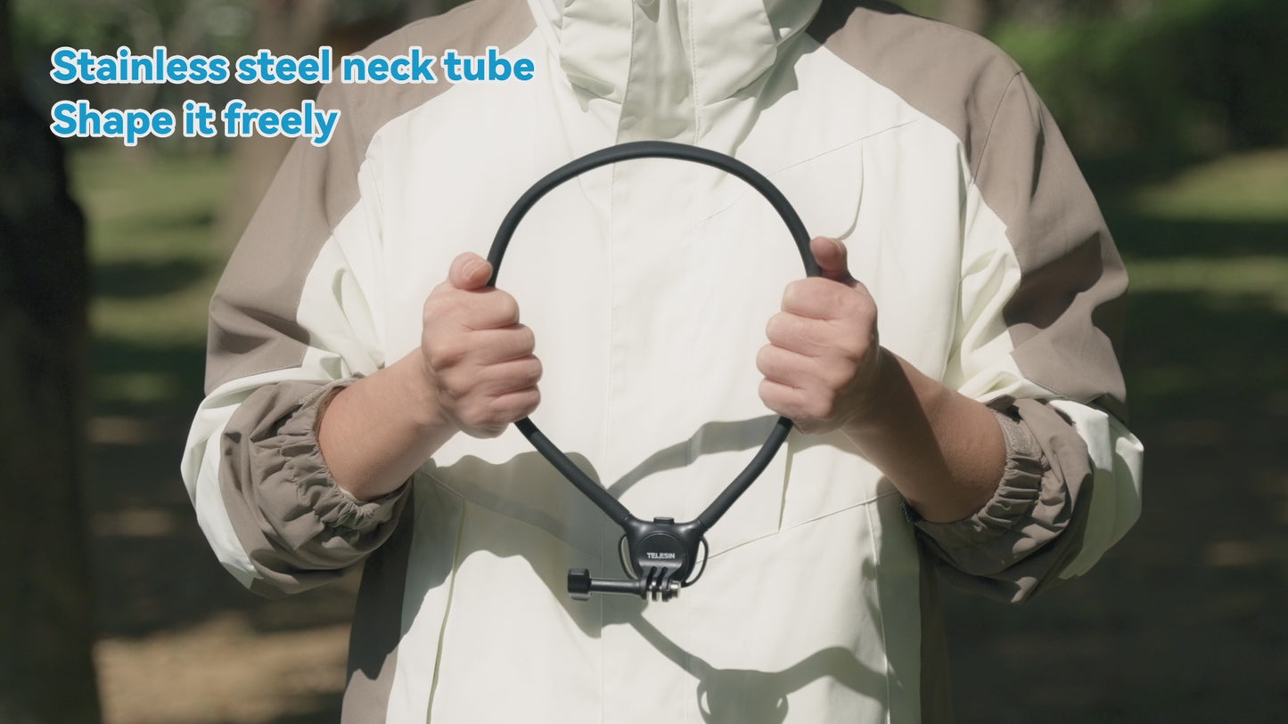 Telesin Nackenhalterung 360º Combo - GoPro & Smartphone - Schwarz